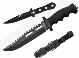 Faca Esportiva C/ Bainha + Faca de Arremesso 