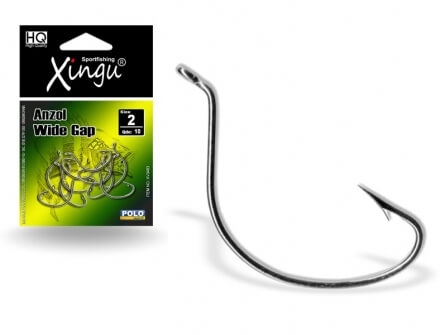 Anzol Wide Gap N° 2 Cartela c/ 10 pçs-XV3483