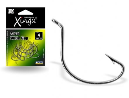 Anzol Wide Gap N° 4 Cartela c/ 10 pçs-XV3484