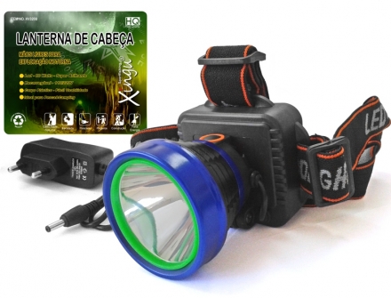 Lanterna de Cabeça Recarregável - XV3208